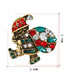 Fashion Gold Color Santa Claus Shape Decorated Brooch