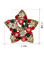 Fashion Silver Color+red Star Shape Decorated Brooch