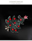 Fashion Green+silver Color Tree Shape Decorated Brooch