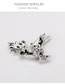Fashion Silver Color Deer Shape Decorated Brooch