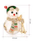Fashion Gold Color Snowman Shape Decorated Brooch