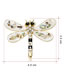 Fashion Gold Color Dragonfly Shape Decorated Brooch