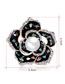 Fashion Rose Gold Flower Shape Decorated Brooch