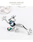 Fashion Silver Color Frog Shape Decorated Brooch