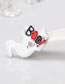 Fashion White Color Matching Decorated Brooch