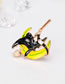Fashion Multi-color Witch&moon Shape Decorated Brooch