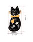Fashion Black Cat Shape Decorated Brooch