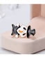 Fashion Black Color Matching Decorated Brooch