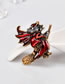Fashion Red+black Witch Shape Decorated Brooch