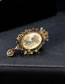 Fashion Antique Gold Girl Pattern Decorated Brooch