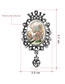 Fashion Antique Silver Girl Pattern Decorated Brooch