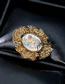 Fashion Gold Color Diamond Decorated Brooch