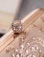 Fashion Champagne Diamond Decorated Hollow Out Handbag