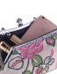 Fashion Pink Flower Shape Decorated Handbag