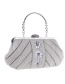Fashion White Diamond&pearl Decorated Handbag