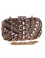 Fashion Coffee Diamond Decorated Handbag