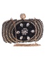 Fashion Black Diamond&pearl Decorated Handbag