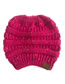 Fashion maroon Pure Color Decorated Hat