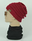 Fashion Red Pure Color Decorated Hat