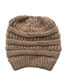 Fashion Beige Pure Color Decorated Hat