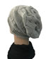 Fashion Light Gray Pure Color Decorated Hat