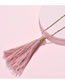 Fashion Pink Tassel Decorated Pure Color Necklace