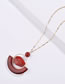 Fashion Black Sector Shape Decorated Necklace