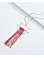 Fashion Red Pure Color Decorated Necklace