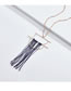 Fashion Gray Pure Color Decorated Necklace