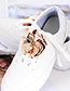 Fashion Rose Gold Flower Shape Decorated Shoes Accessories
