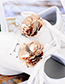 Fashion Rose Gold Flower Shape Decorated Shoes Accessories