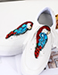 Fashion Red Bird Shape Decorated Shoes Accessories