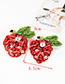 Fashion Red Strawberry Shape Decorated Shoes Accessories