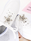 Fashion White Star Shape Decorated Shoes Accessories