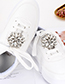 Fashion White Flower Shape Decorated Shoes Accessories