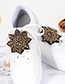 Fashion White Bead&diamond Decorated Shoes Accessories