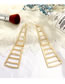 Fashion Gold Color Pure Color Decorated Hollow Out Earrings