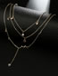 Fashion Gold Color Star&moon Shape Decorated Necklace