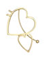 Fashion Gold Color Heart Shape Decorated Earrings (1 Pc)