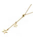 Fashion Gold Color Star Shape Decorated Necklace