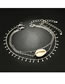 Fashion Silver Color Shell Decorated Multi-layer Anklet