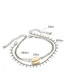 Fashion Silver Color Shell Decorated Multi-layer Anklet