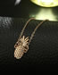 Fashion Gold Color Pineapple Pendant Decorated Anklet