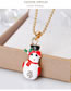 Fashion Multi-color Snowman Shape Decoraetd Necklace