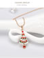 Fashion Red Tree Shape Decorated Necklace