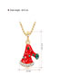 Fashion Red Hat Shape Decorated Necklace