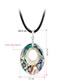 Fashion Blue Round Shape Decorated Necklace