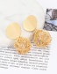 Fashion Gold Color Pearl Decorated Pure Color Earrings