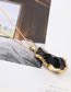 Fashion Black Irregular Shape Stone Decorated Necklace