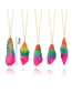 Fashion Multi-color Stone Decorated Color Matching Necklace(1pc)